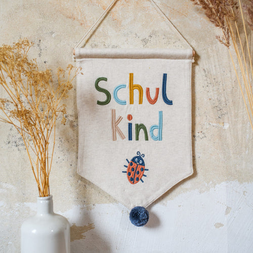 Wandbehang mit Marienkäfer „Schulkind“