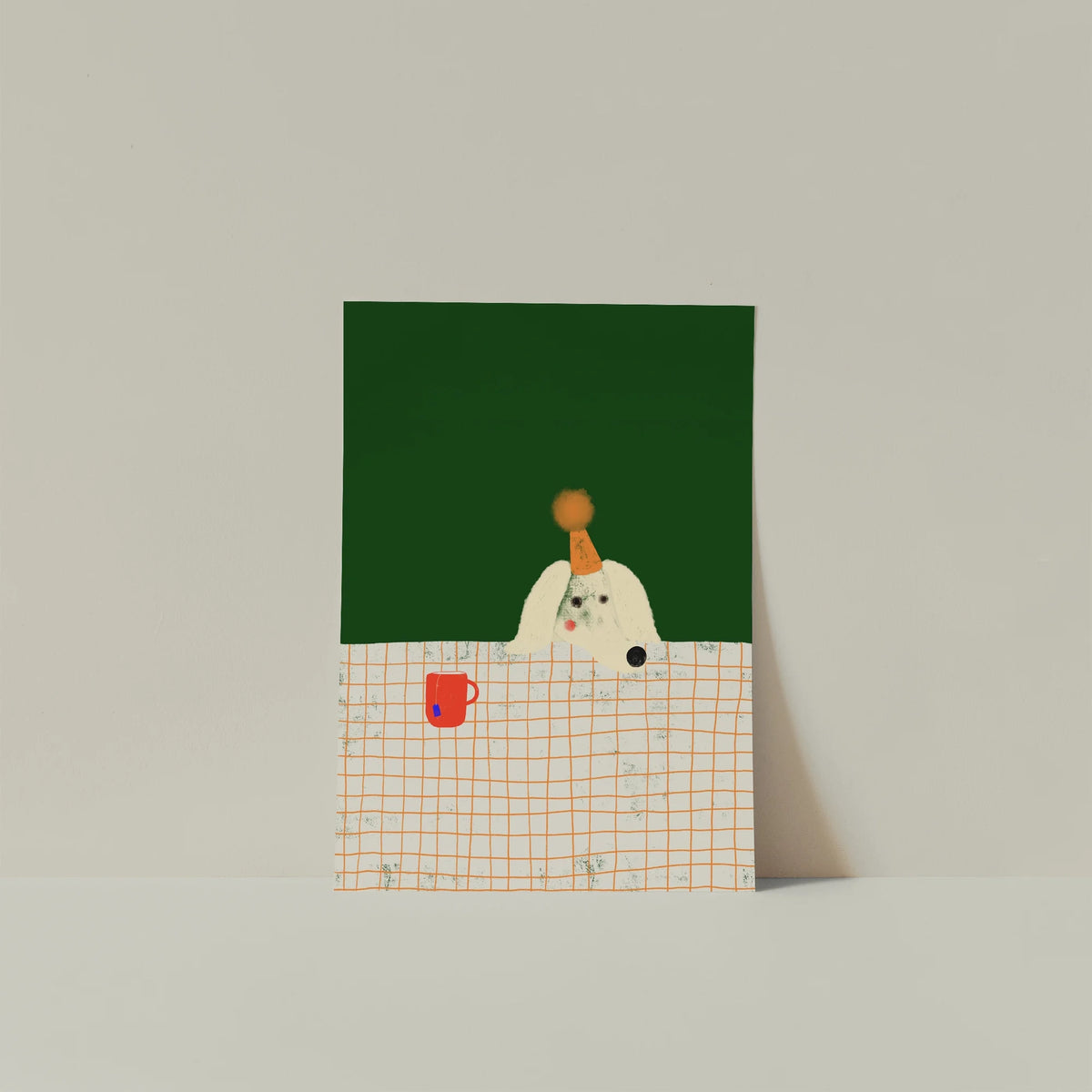 Postkarte "Hund & Tee"
