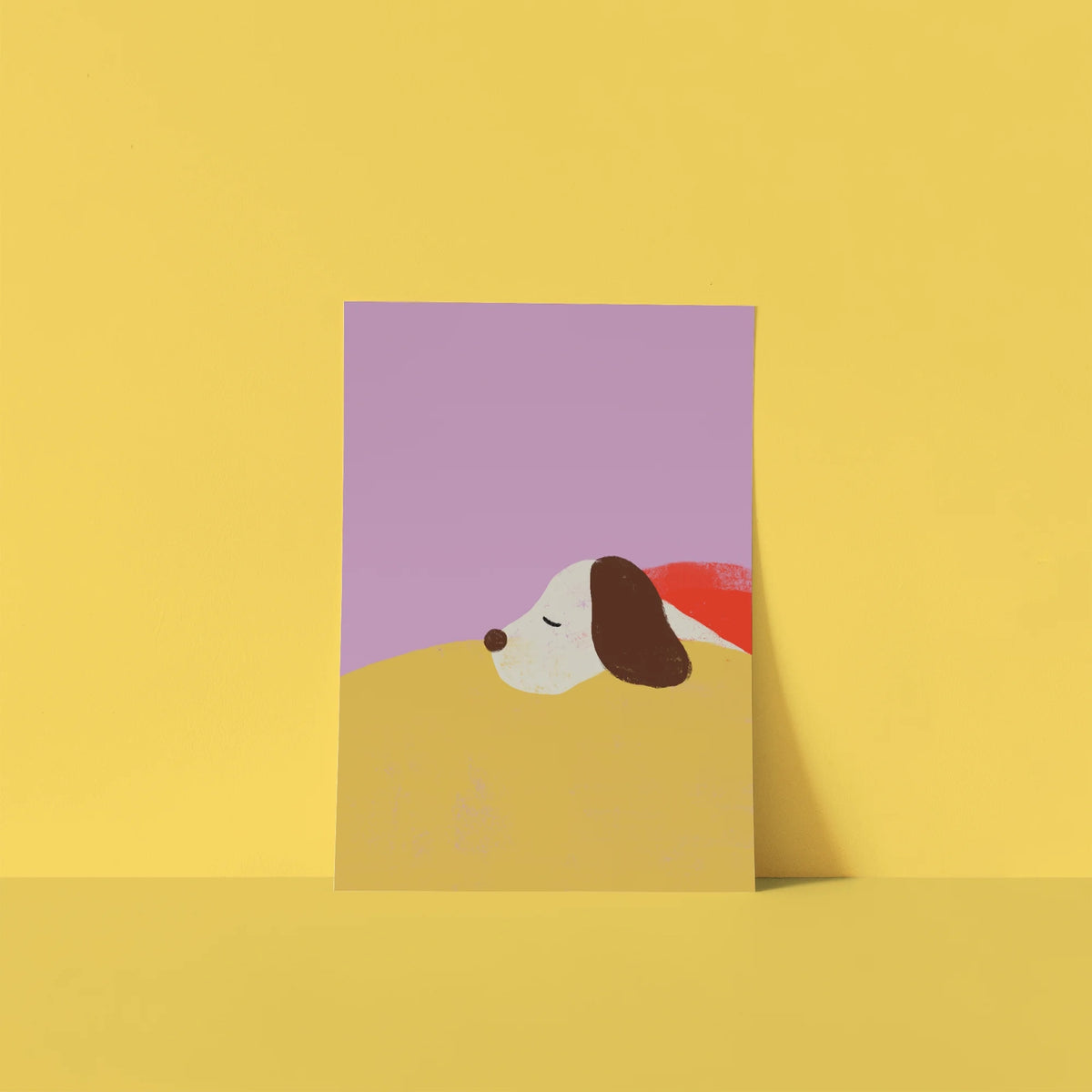 Postkarte "Hundemüde"