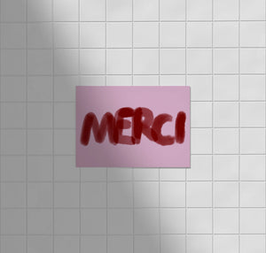 Postkarte "Merci"