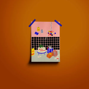 Postkarte "Merry Christmas Küche"