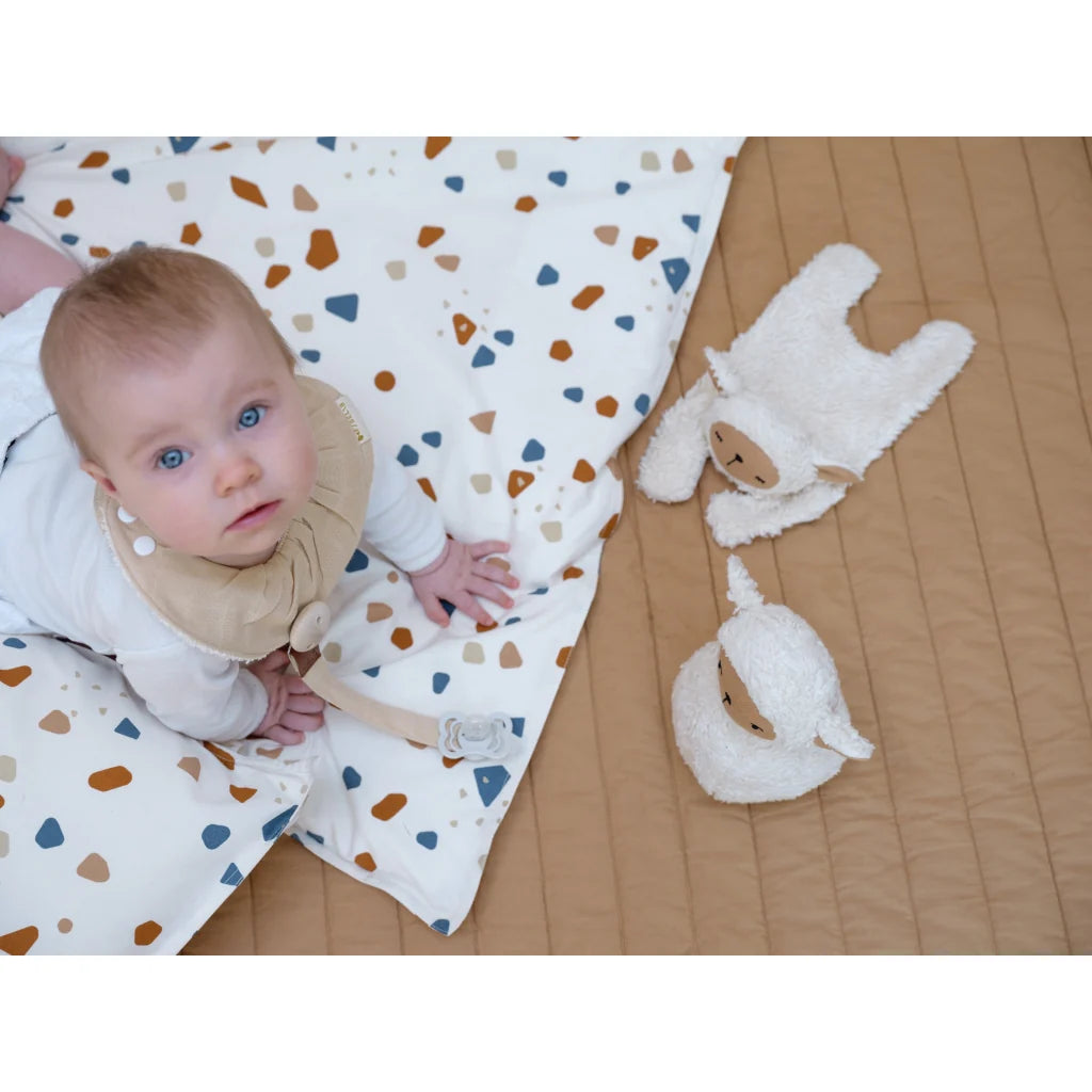 2er Set Ruffle Bib Wheat