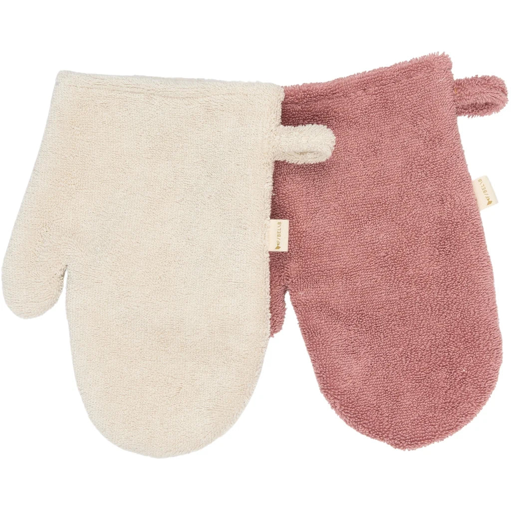 2er Set Waschlappen Bear & Bunny Ash Rose