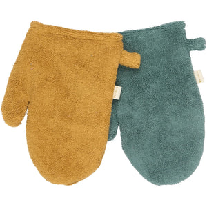 2er Set Waschlappen Bear & Bunny Wood Thrush