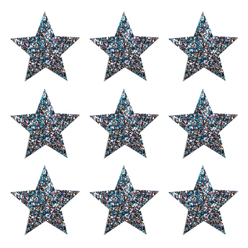 Dekosticker Glitzersterne Konfetti