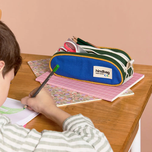 Federmäppchen Malo Tricolore Electric Blau