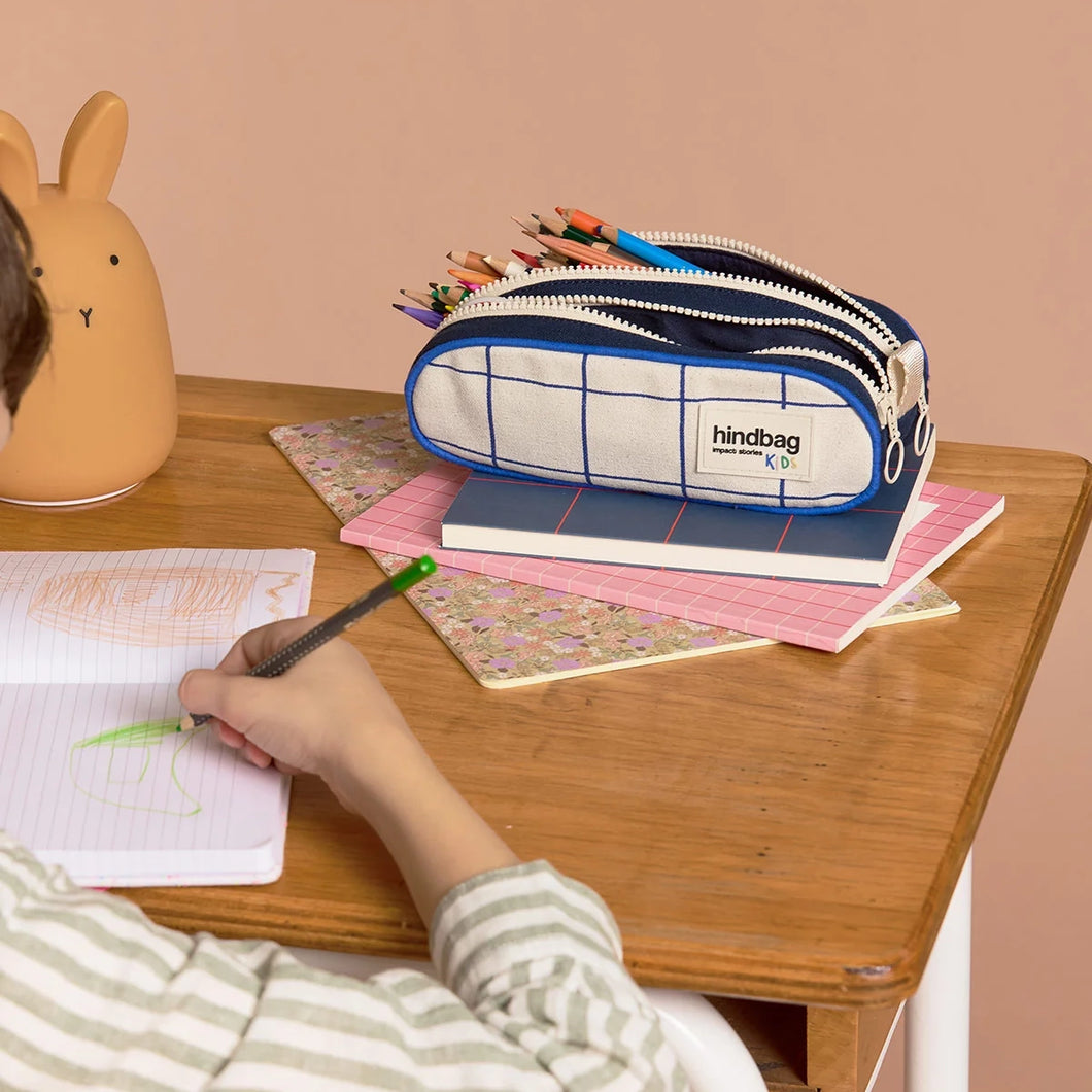 Federmäppchen Malo Tricolore Kariert