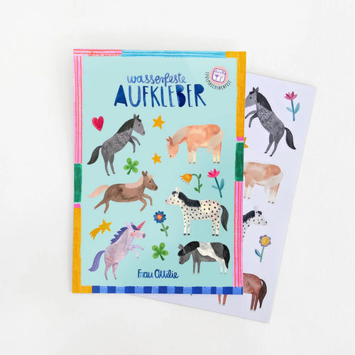 Spülmaschinenfeste Sticker *Pferde*