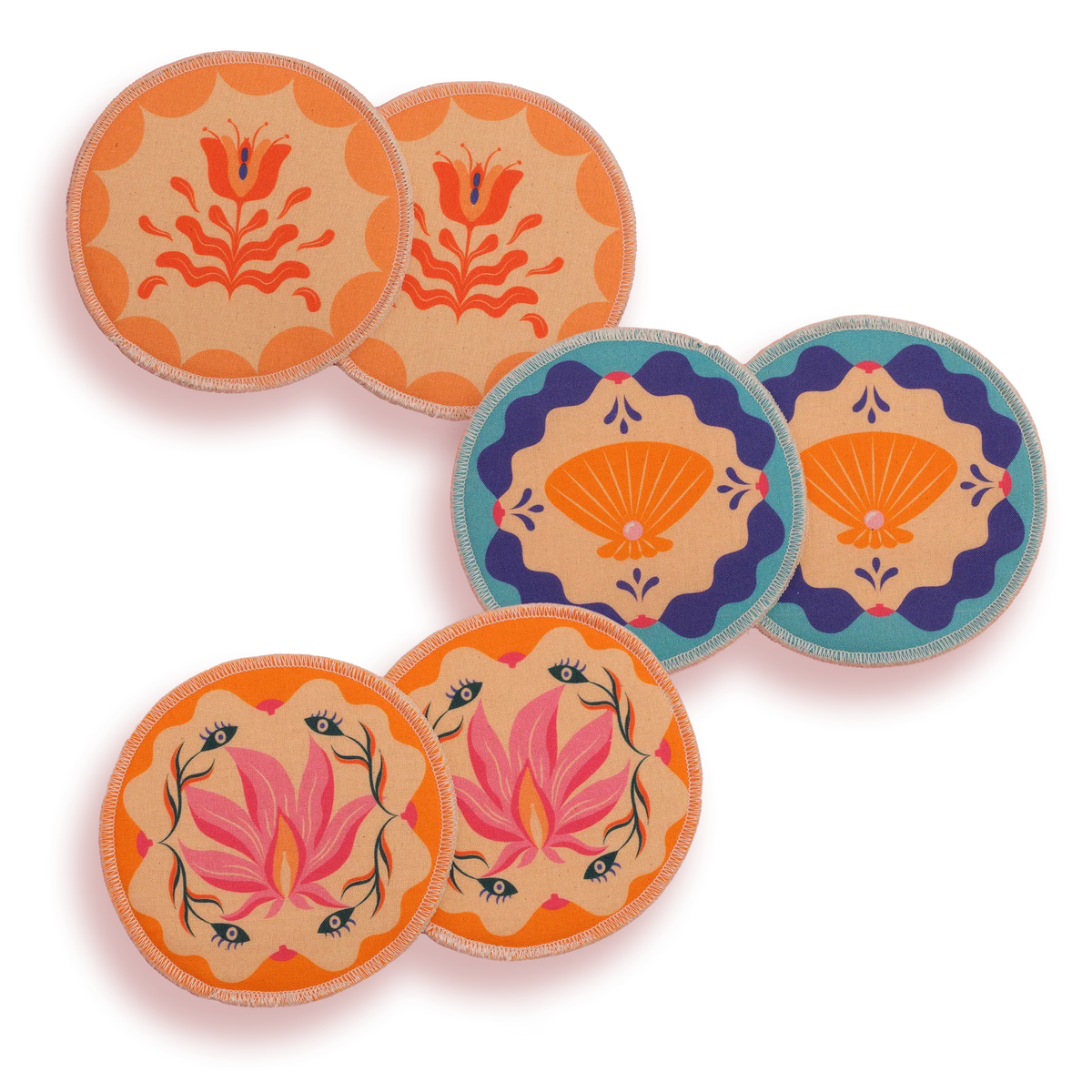 Waschbare Stilleinlagen Goddess Garden 3er Pack