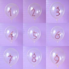 Laden Sie das Bild in den Galerie-Viewer, Luftballon mit Zahl 1-9