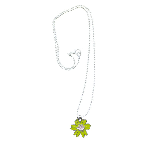 Halskette Blume Grün