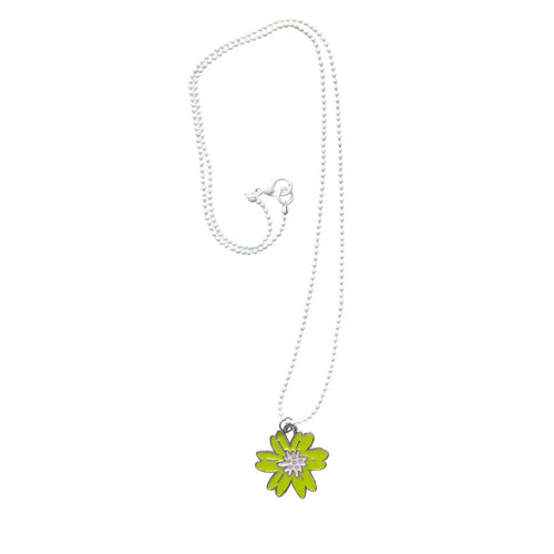 Halskette Blume Grün