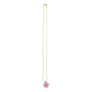 Halskette Blume Rosa