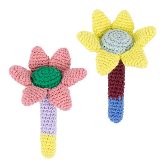 Häkelrassel Blumen