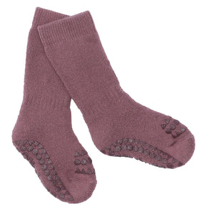 Rutschfeste Socken Misty Plum