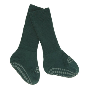 Rutschfeste Merinowolle Socken Forest Green