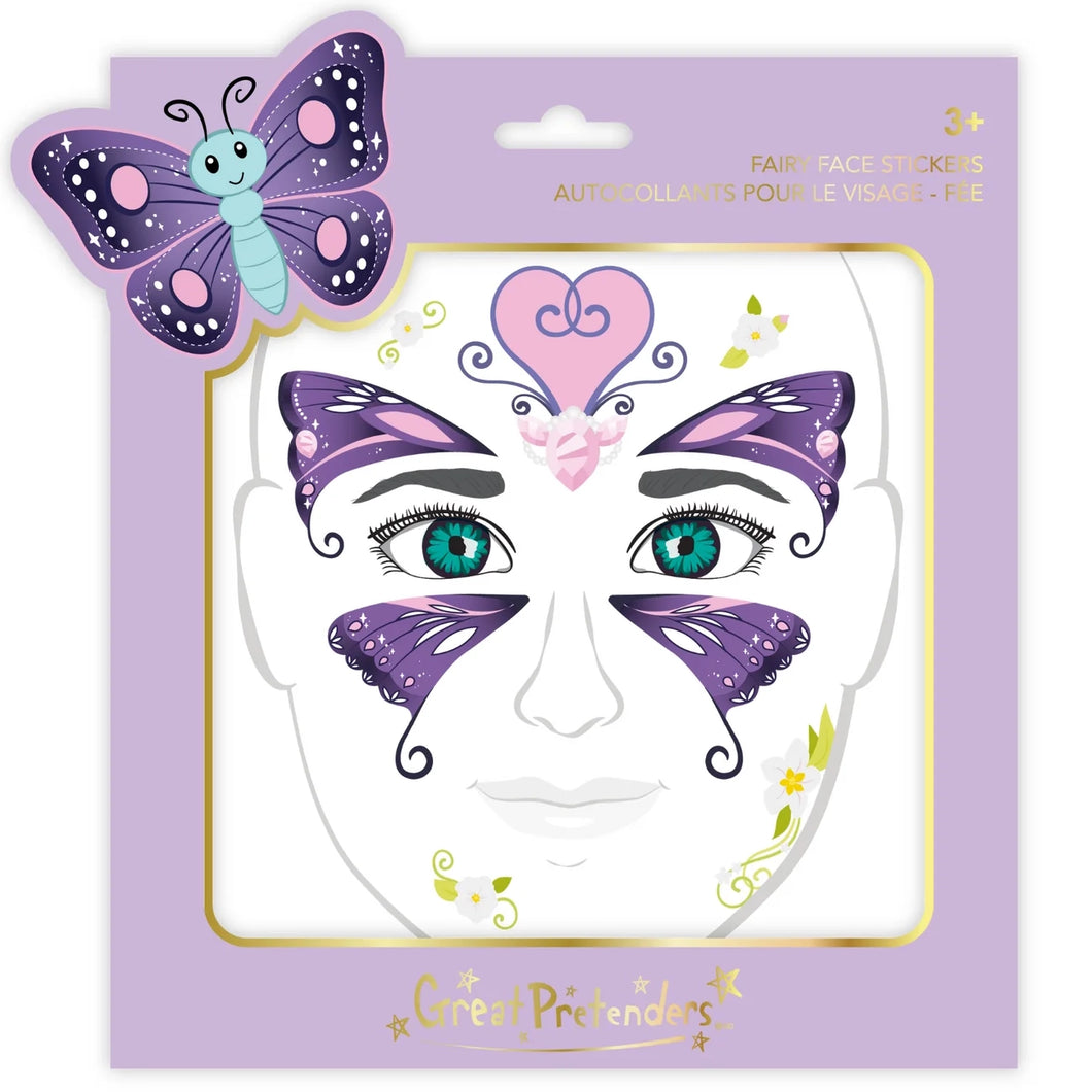 Gesichtssticker Schmetterling