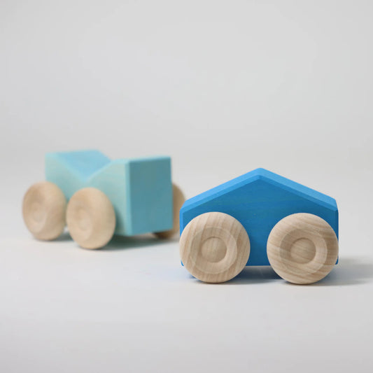 Stapel-Autos Blau