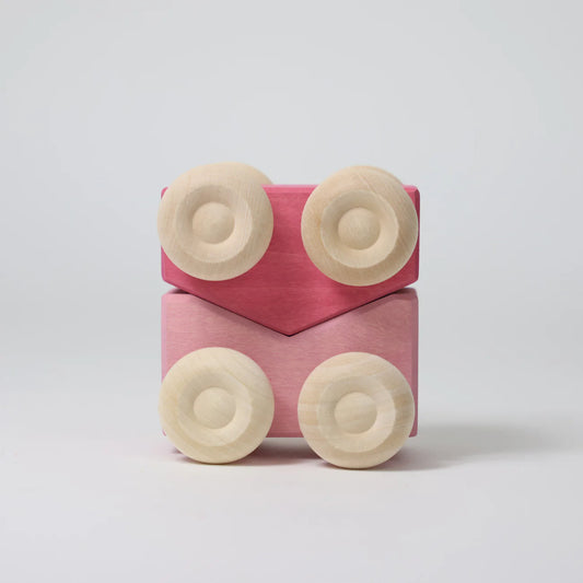 Stapel-Autos Rosa