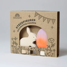 Laden Sie das Bild in den Galerie-Viewer, Steckfigur Osterset Batik orange