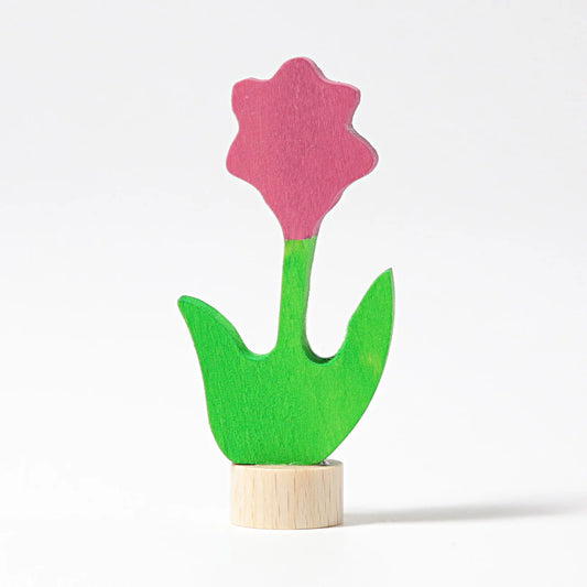 Steckfigur Rosa Blume