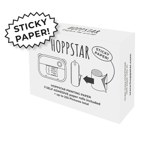 Papierrollen Selbstklebend 3er Pack für Hoppstar Artist