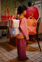 Laden Sie das Bild in den Galerie-Viewer, Rucksack small Stripes Cloud blue + twiggy beige