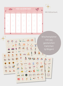 Wochenplaner Marienkäfer Glitzer