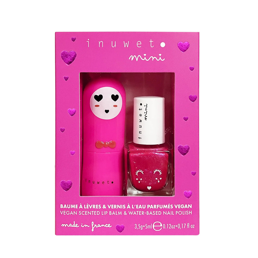 Lippenbalm & Nagellack Duo Fuchsia