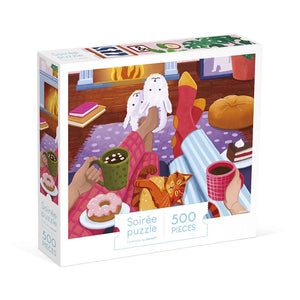 Kaminabend Puzzle 500-teilig
