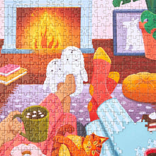 Laden Sie das Bild in den Galerie-Viewer, Kaminabend Puzzle 500-teilig