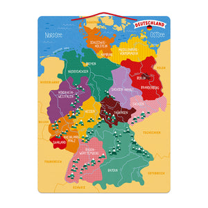 Magnetische Deutschlandkarte