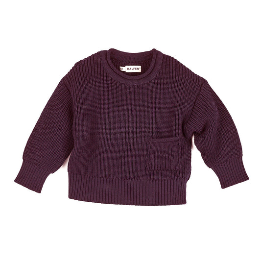Merino Grobstrick Sweater Cherry