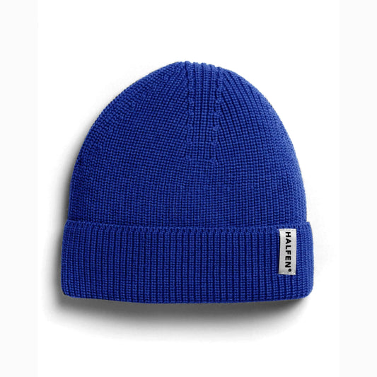 Merino Beanie Royal Blau
