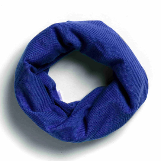 Merino Loopschal Royal Blau