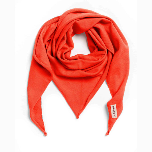 Merino Dreieckstuch Neon Orange