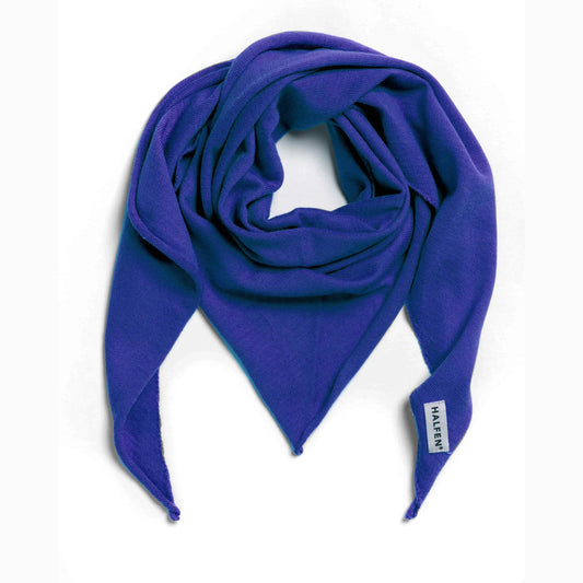 Merino Dreieckstuch Royal blau