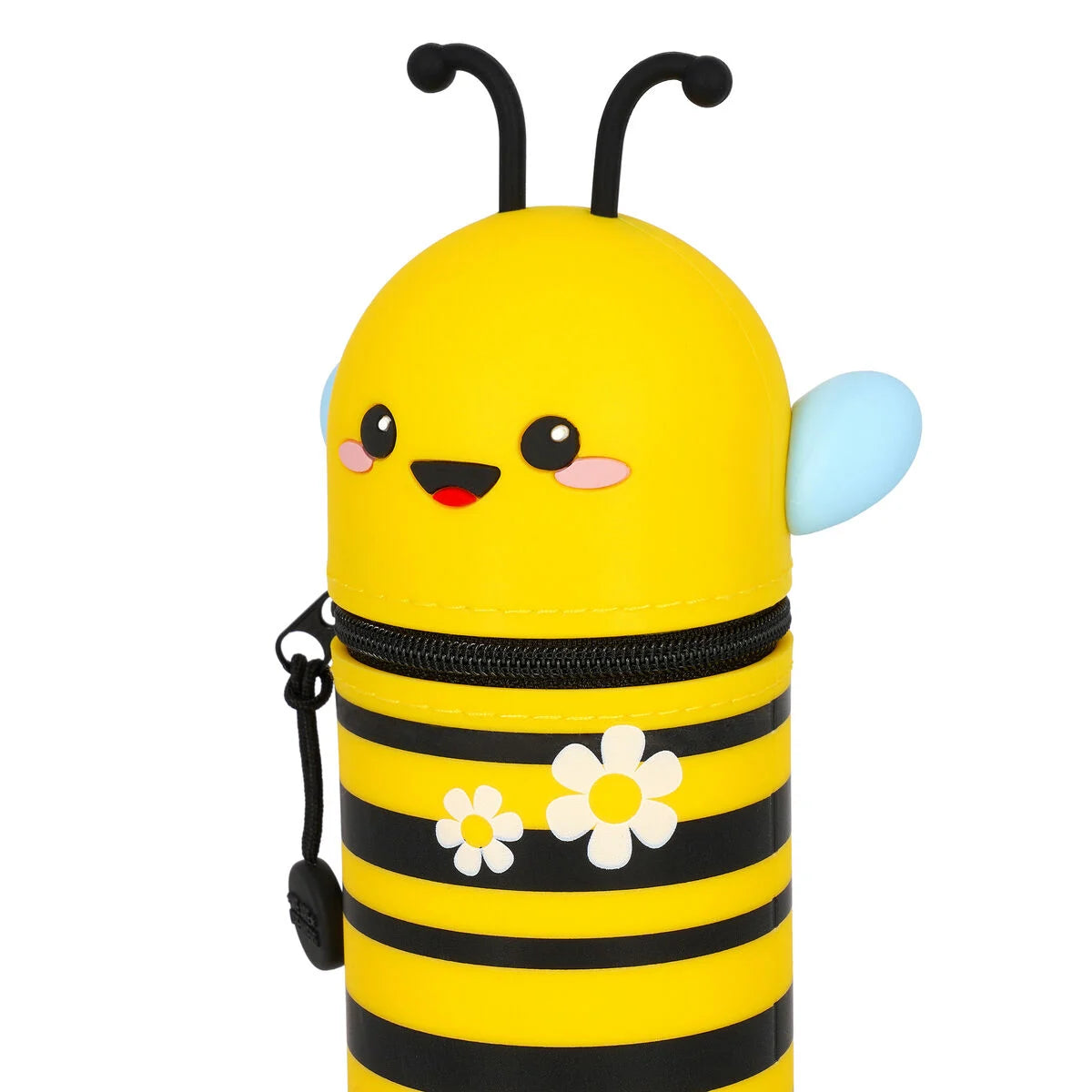 2-in-1-Federmäppchen aus Silikon Biene