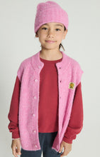 Laden Sie das Bild in den Galerie-Viewer, Stickcardigan East Bubble-Pink Meliert