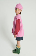 Laden Sie das Bild in den Galerie-Viewer, Stickcardigan East Bubble-Pink Meliert