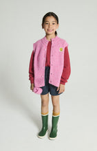 Laden Sie das Bild in den Galerie-Viewer, Stickcardigan East Bubble-Pink Meliert