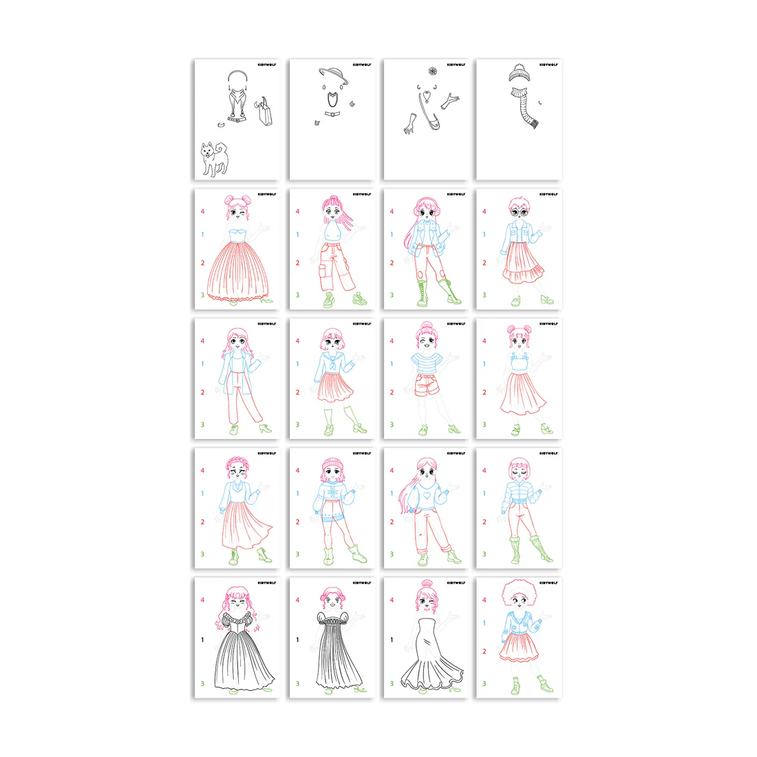 Kidydraw Pro Beleuchtete Zeichentafel Fashion