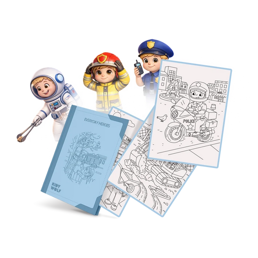 Zeichenvorlagen Kidydraw Pad "Everyday Heroes"