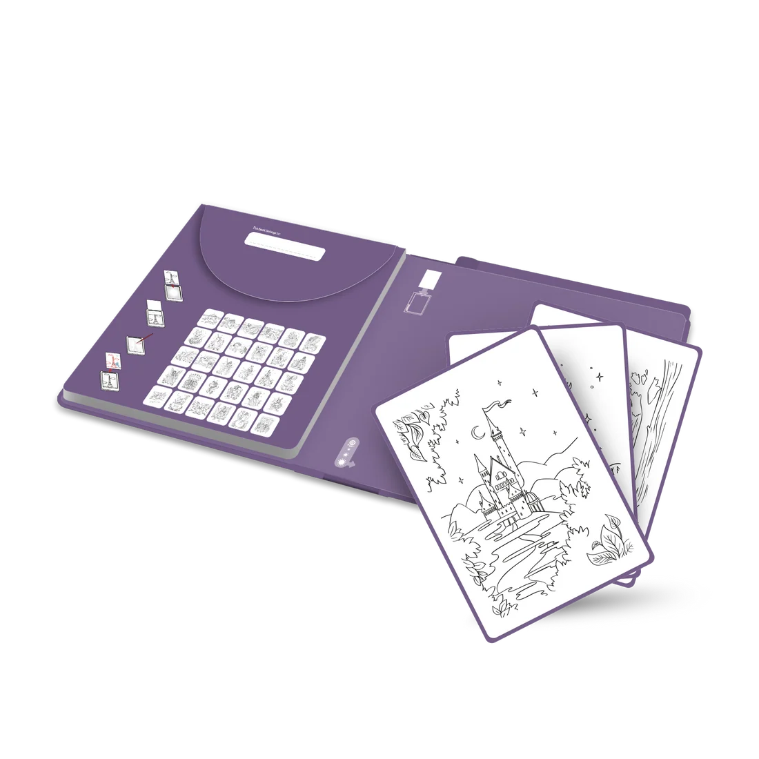 Zeichenvorlagen Kidydraw Pad "Fantasy"
