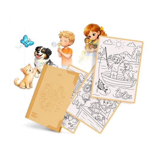 Zeichenvorlagen Kidydraw Pad "Haustiere"