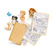 Laden Sie das Bild in den Galerie-Viewer, Zeichenvorlagen Kidydraw Pad "Haustiere"