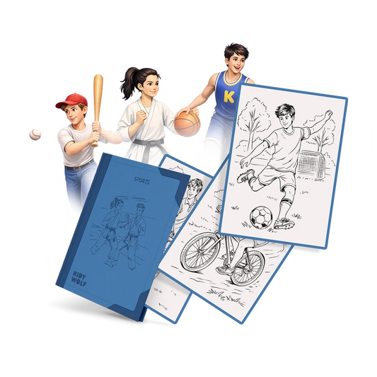 Zeichenvorlagen Kidydraw Pad "Sport"