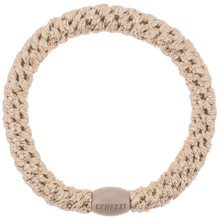 Laden Sie das Bild in den Galerie-Viewer, Haargummi Beige Glitter
