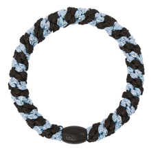 Laden Sie das Bild in den Galerie-Viewer, Haargummi Brown seablue glitter Stripe