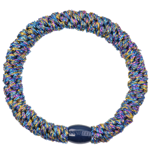 Haargummi Electric Blue Multi Glitter